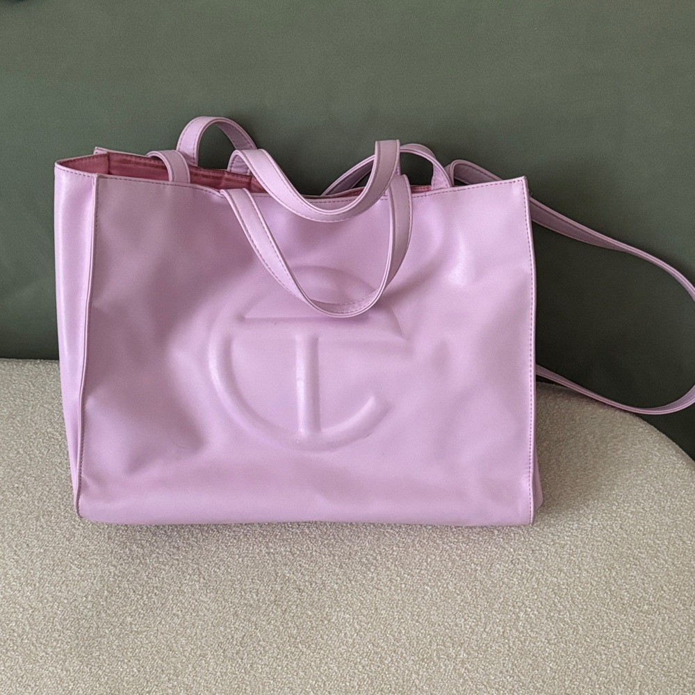USED medium Bubblegum Pink Telfar Bag